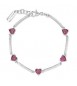 Bracciale Donna Gioielli Fancy by Brosway in argento zircone cuore rosso FPR118