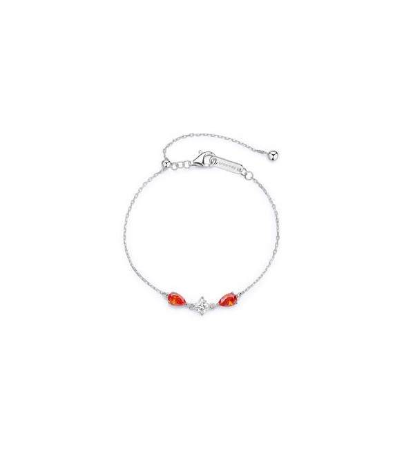 Bracciale Donna Gioielli Fancy by Brosway in argento zircone goccia arancione FVO25