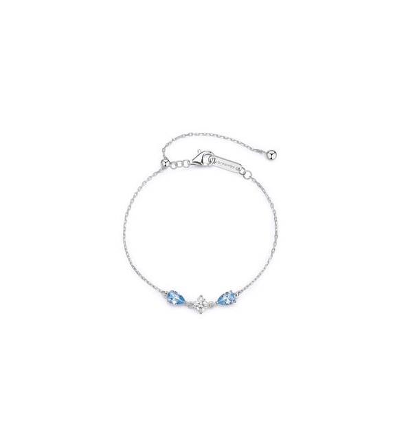Bracciale Donna Gioielli Fancy by Brosway in argento zircone goccia azzurro FCL111