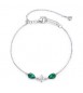 Bracciale Donna Gioielli Fancy by Brosway in argento zircone goccia verde smeraldo FLG112