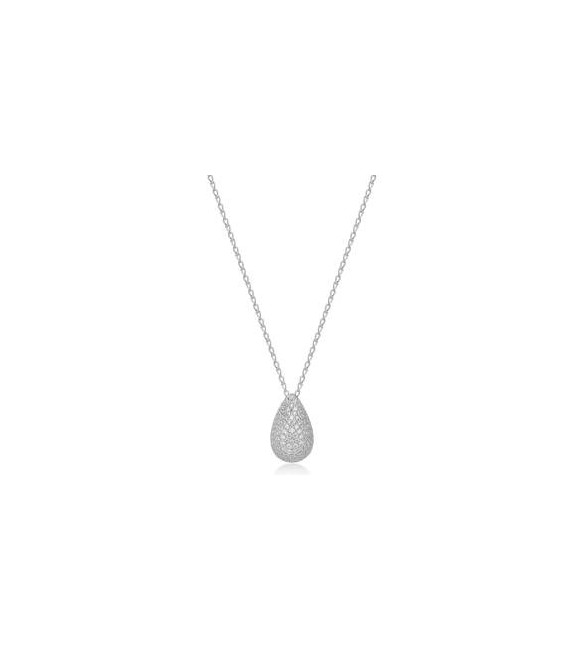 Collana Gioielli Fancy by Brosway in argento forma goccia zirconi bianco FIW122
