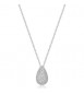 Collana Gioielli Fancy by Brosway in argento forma goccia zirconi bianco FIW122
