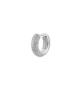 Mono Orecchino cerchietto Gioielli Fancy by Brosway in argento zirconi bianco mm 15 FIW126