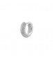 Mono Orecchino cerchietto Gioielli Fancy by Brosway in argento zirconi bianco mm 15 FIW126