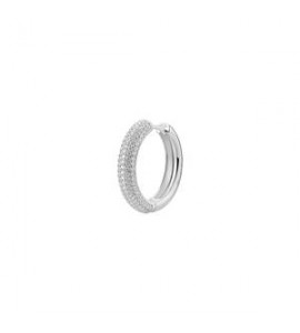 Mono Orecchino cerchietto Gioielli Fancy by Brosway in argento zirconi bianco mm 22 FIW127