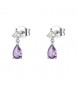 Orecchini Donna Gioielli Fancy by Brosway in argento a goccia zircone ametista FMP115