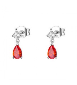 Orecchini Donna Gioielli Fancy by Brosway in argento a goccia zircone arancione FVO26