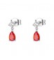 Orecchini Donna Gioielli Fancy by Brosway in argento a goccia zircone arancione FVO26