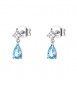 Orecchini Donna Gioielli Fancy by Brosway in argento a goccia zircone azzurro FCL112