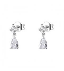 Orecchini Donna Gioielli Fancy by Brosway in argento a goccia zircone bianco FIW117