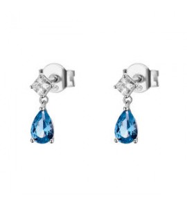 Orecchini Donna Gioielli Fancy by Brosway in argento a goccia zircone blu FFB113