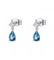 Orecchini Donna Gioielli Fancy by Brosway in argento a goccia zircone blu FFB113