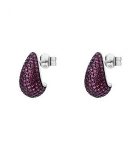 Orecchini Gioielli Fancy by Brosway in argento goccia zirconi rosso FPR123