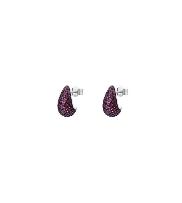 Orecchini Gioielli Fancy by Brosway in argento goccia zirconi rosso FPR123