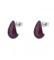 Orecchini Gioielli Fancy by Brosway in argento goccia zirconi rosso FPR123