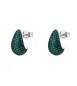 Orecchini Gioielli Fancy by Brosway in argento goccia zirconi verde FLG120