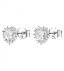 Orecchini Kate Gioielli Fancy by Brosway in argento zircone cuore bianco FIW59