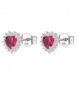 Orecchini Kate Gioielli Fancy by Brosway in argento zircone cuore rosso FPR51