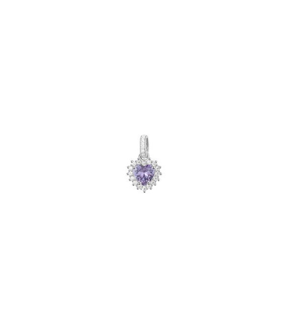 Pendente Kate Gioielli Fancy by Brosway in argento zircone cuore ametista FMP118