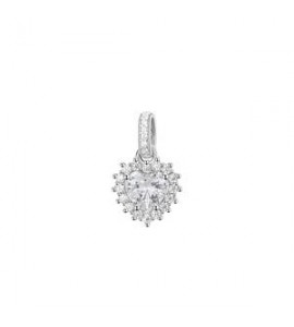 Pendente Kate Gioielli Fancy by Brosway in argento zircone cuore bianco FIW120