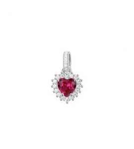 Pendente Kate Gioielli Fancy by Brosway in argento zircone cuore rosso FPR117