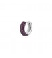 Mono Orecchino cerchietto Gioielli Fancy by Brosway in argento zirconi rosso mm 15 FPR124