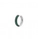 Mono Orecchino cerchietto Gioielli Fancy by Brosway in argento zirconi verde smeraldo mm 22 FLG122