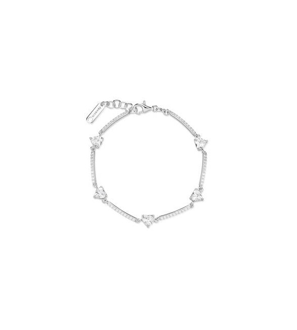 Bracciale Donna Gioielli Fancy by Brosway in argento zircone cuore  bianco FIW121