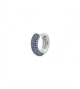 Mono Orecchino cerchietto Gioielli Fancy by Brosway in argento zirconi azzurro mm 15 FCL116