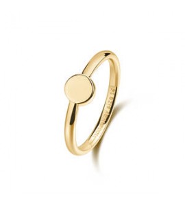 Anello Gioielli Brosway Essential in acciaio dorato misura 16 da incidere BNL124C