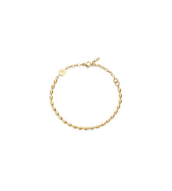 Bracciale Gioielli Brosway Essential in acciaio dorato maglia chicco di riso BNL058