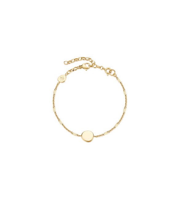 Bracciale Gioielli Brosway Essential in acciaio dorato maglia forzatina da poter incidere BNL072