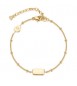 Bracciale Gioielli Brosway Essential in acciaio dorato maglia forzatina da poter incidere BNL074