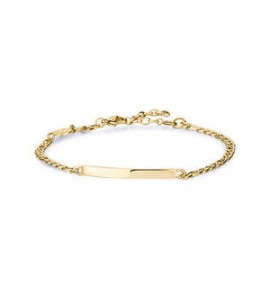 Bracciale Gioielli Brosway Essential in acciaio dorato maglia grumetta da poter incidere BNL060