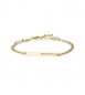 Bracciale Gioielli Brosway Essential in acciaio dorato maglia grumetta da poter incidere BNL060
