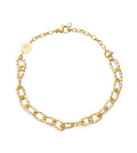 Bracciale Gioielli Brosway Essential in acciaio dorato maglia rolò ovale BNL052