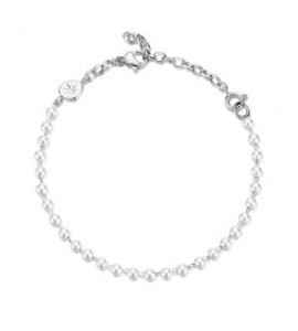 Bracciale Gioielli Brosway Essential in acciaio e perle di conchiglia BNL077