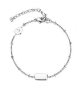Bracciale Gioielli Brosway Essential in acciaio maglia forzatina da poter incidere BNL073