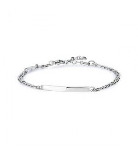 Bracciale Gioielli Brosway Essential in acciaio maglia grumetta da poter incidere BNL059