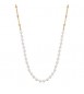 Collana Gioielli Brosway Essential in acciaio dorato e perle di conchiglia cm 44 BNL038