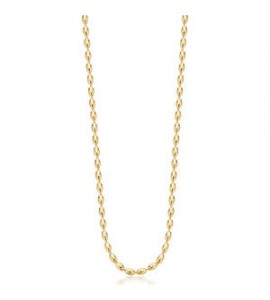 Collana Gioielli Brosway Essential in acciaio dorato maglia chicco di riso cm 44 BNL034