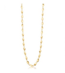 Collana Gioielli Brosway Essential in acciaio dorato maglia flakes cm 56 BNL024