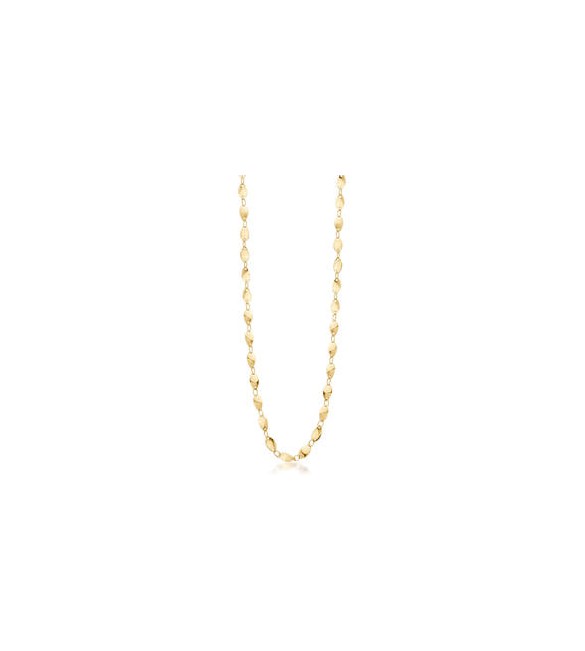 Collana Gioielli Brosway Essential in acciaio dorato maglia flakes cm 56 BNL024