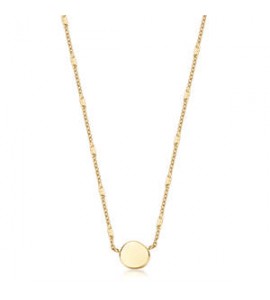 Collana Gioielli Brosway Essential in acciaio dorato maglia forzatina cm 56 BNL042 da poter incidere