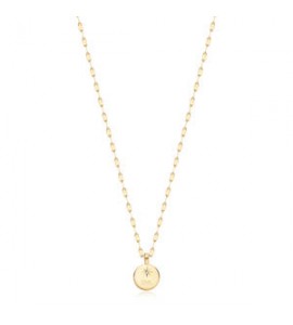 Collana Gioielli Brosway Essential in acciaio dorato maglia forzatina cm 56 BNL048 da poter incidere