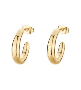 Orecchini Cerchi Gioielli Brosway Essential in acciaio dorato misura 20 BNL104