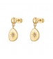 Orecchini Gioielli Brosway Essential in acciaio dorato pendenti BNL110