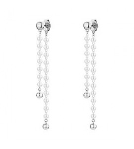 Orecchini Gioielli Brosway Essential in acciaio e perle di conchiglia BNL101