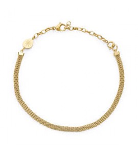 Bracciale Gioielli Brosway Essential in acciaio dorato maglia milano BNL070