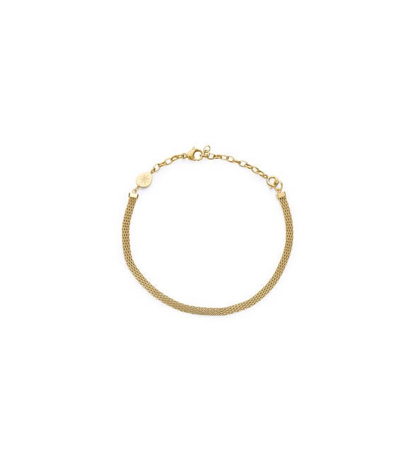 Bracciale Gioielli Brosway Essential in acciaio dorato maglia milano BNL070